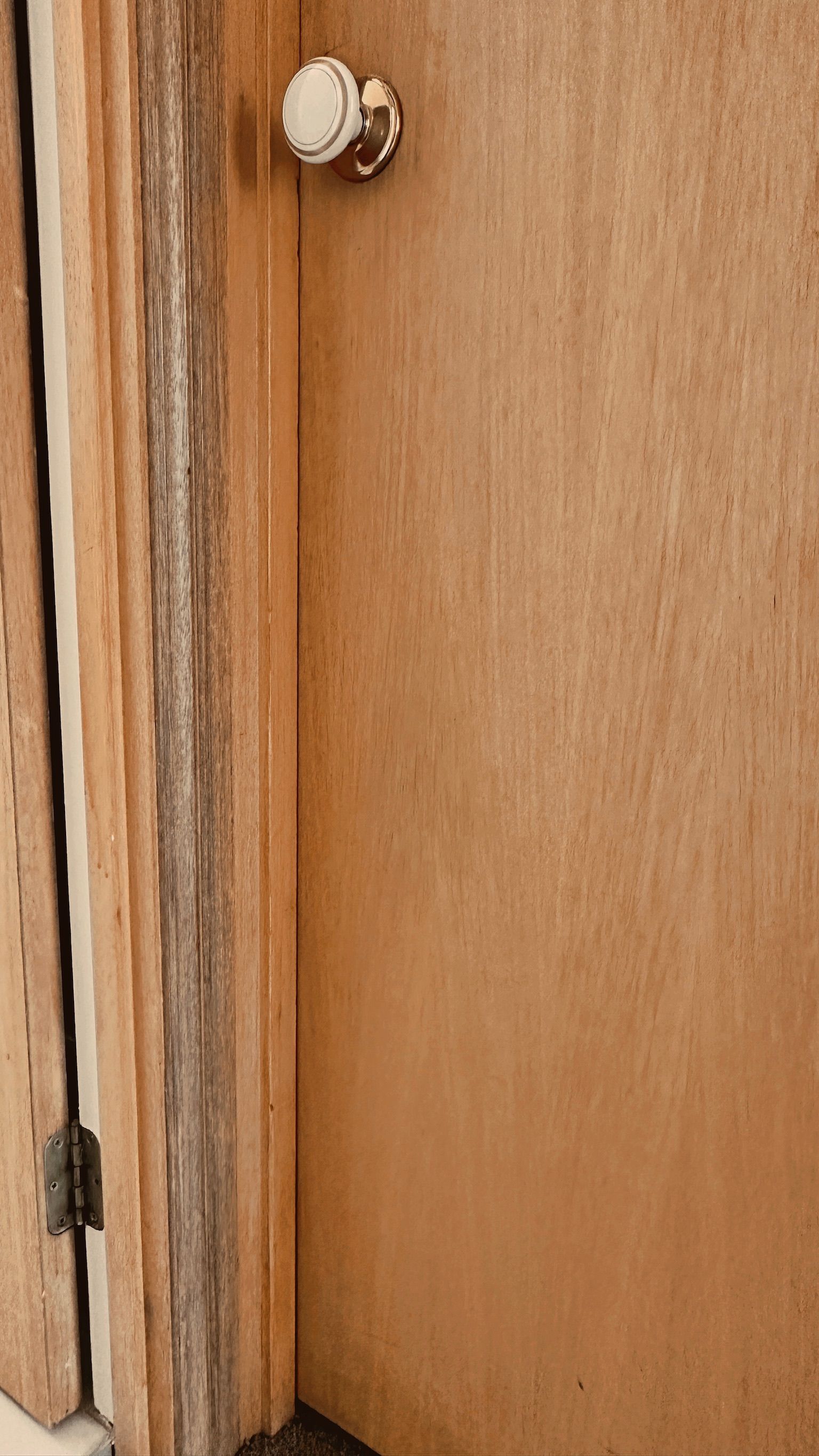 Timber repaired — before and after comparison