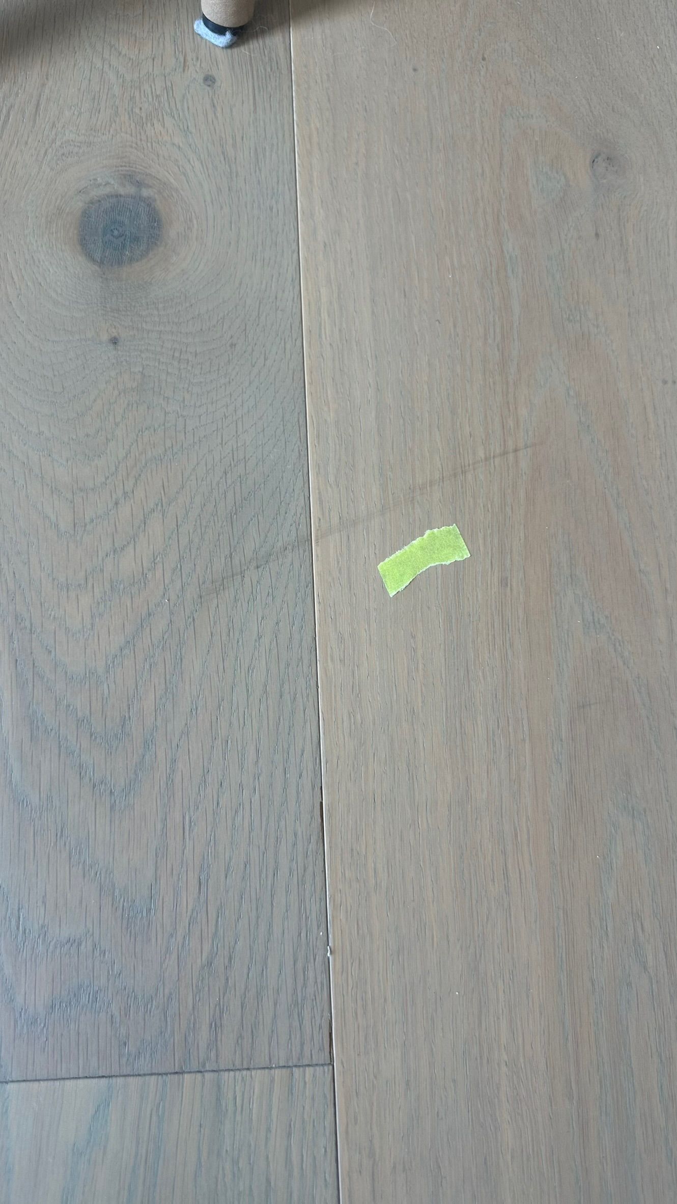 Engineer timber floor repaired — before and after comparison