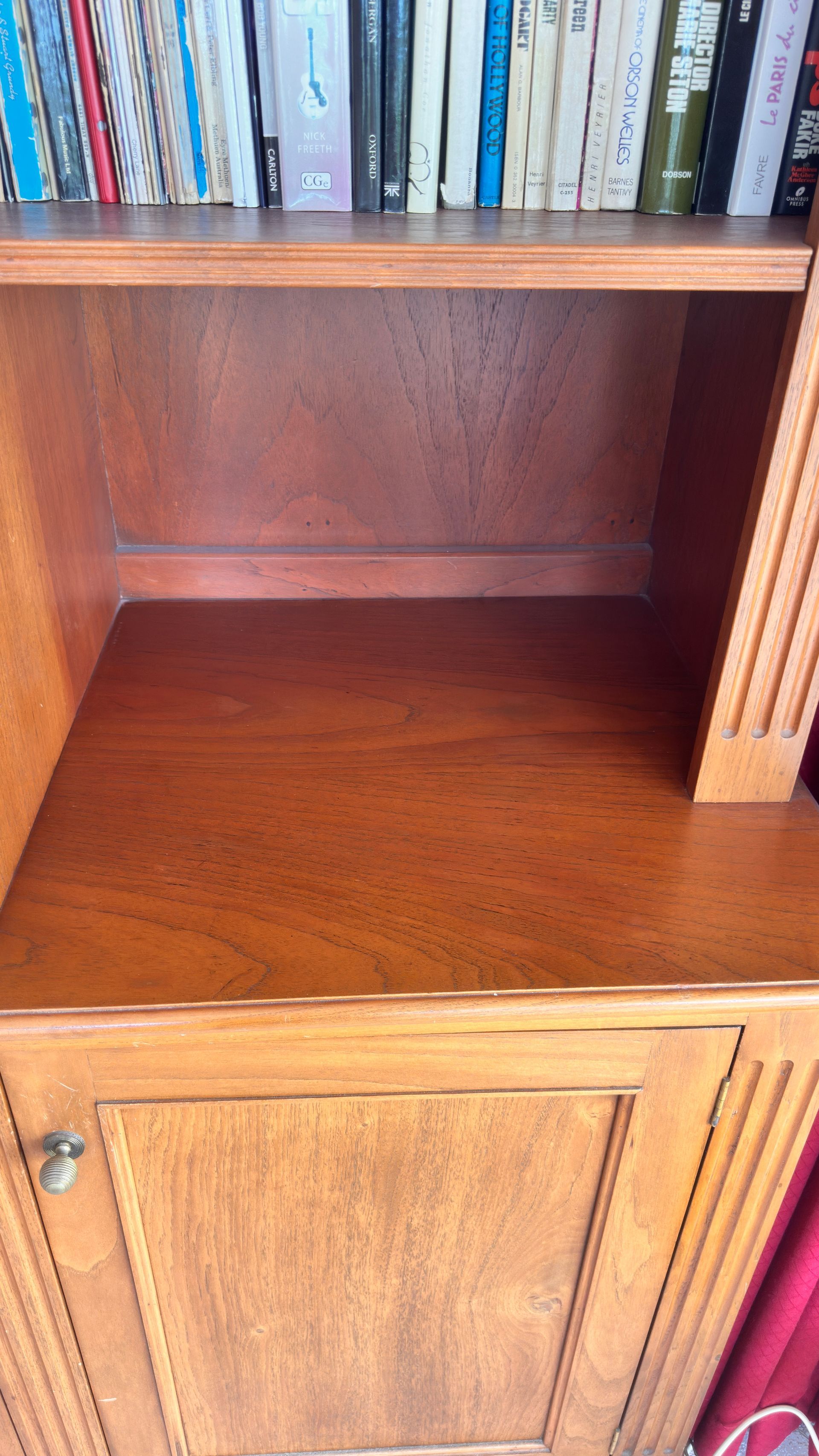 Kitchen cabinet repaired — before and after comparison