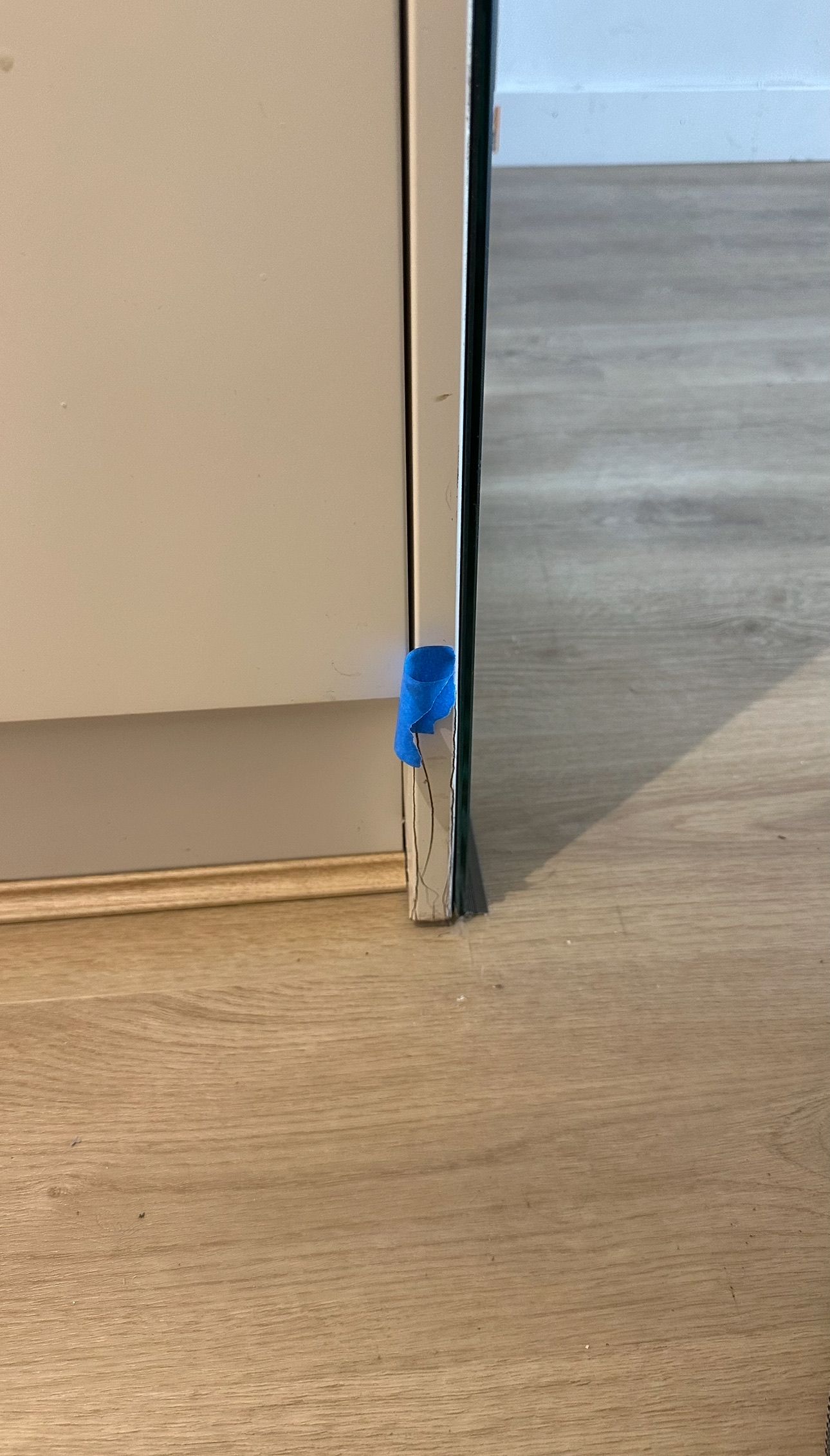 Poly repaired — before and after comparison