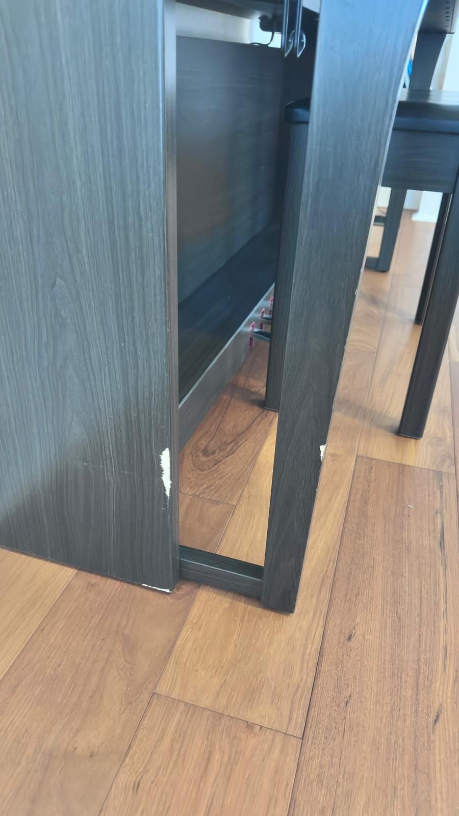 Furniture repaired — before and after comparison