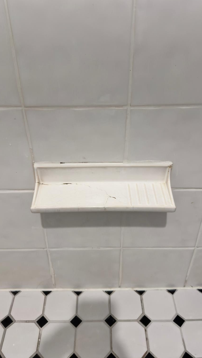 Concrete repaired — before and after comparison