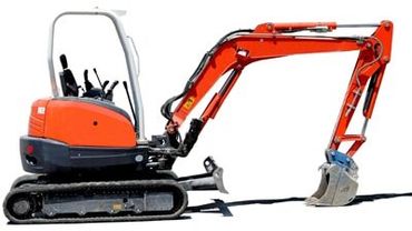 Small backhoe