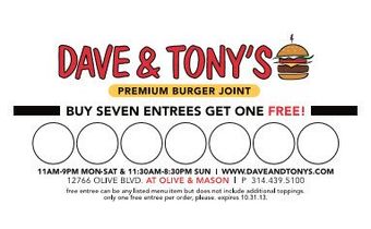 Dave and Tony's Loyalty Card