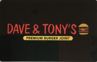 Dave and Tony's Gift Card