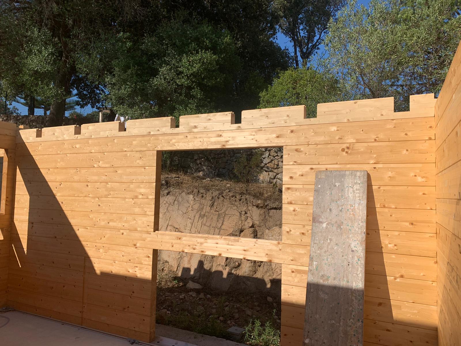 costruzione casa di legno lamellare