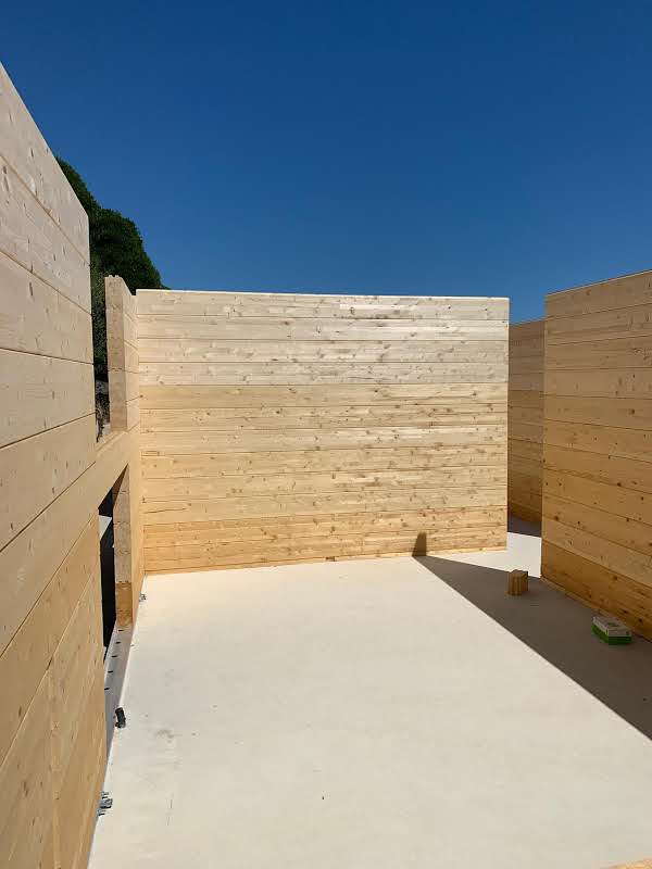 costruzione casa di legno lamellare