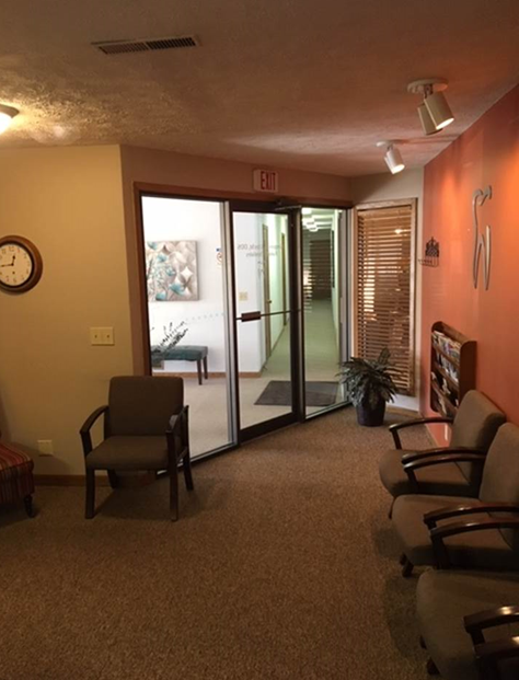 Dental clinic waiting area