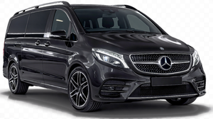 Mercedes V-Class Minivan AMG package Chauffeur Service Amsterdam, black color 2026 model 