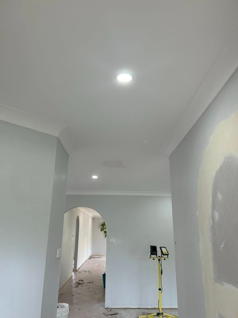Interior Hallway With Recessed Lights — Wetzel Electrical in Shellharbour, NSW