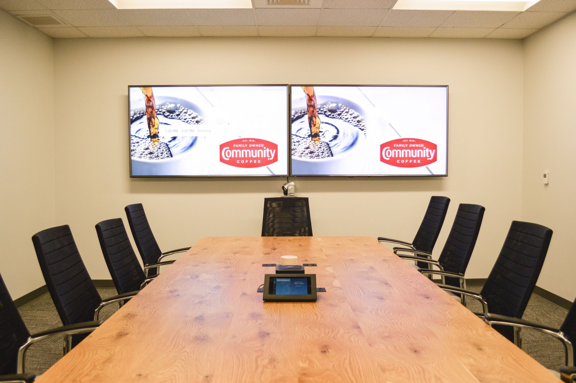 Community Coffee Commercial integration conference Room 