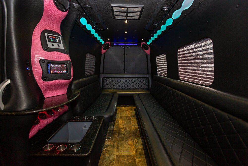 Pink Mercedes Limo Sprinter