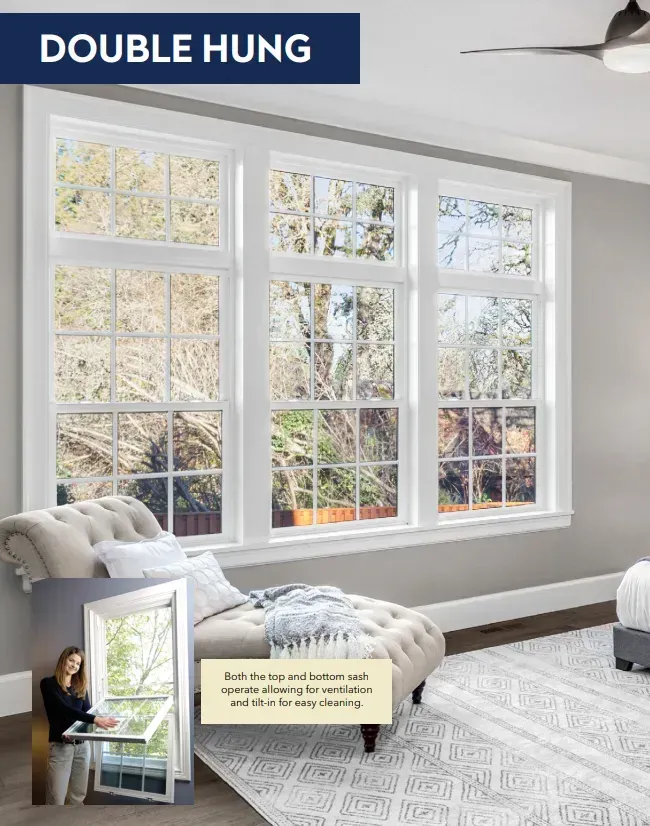 A bedroom with a lot of windows and a ceiling fan.