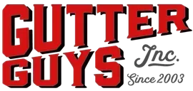 Gutter Guys Inc. logo in red and black with &ldquo;Since 2003&rdquo; script text