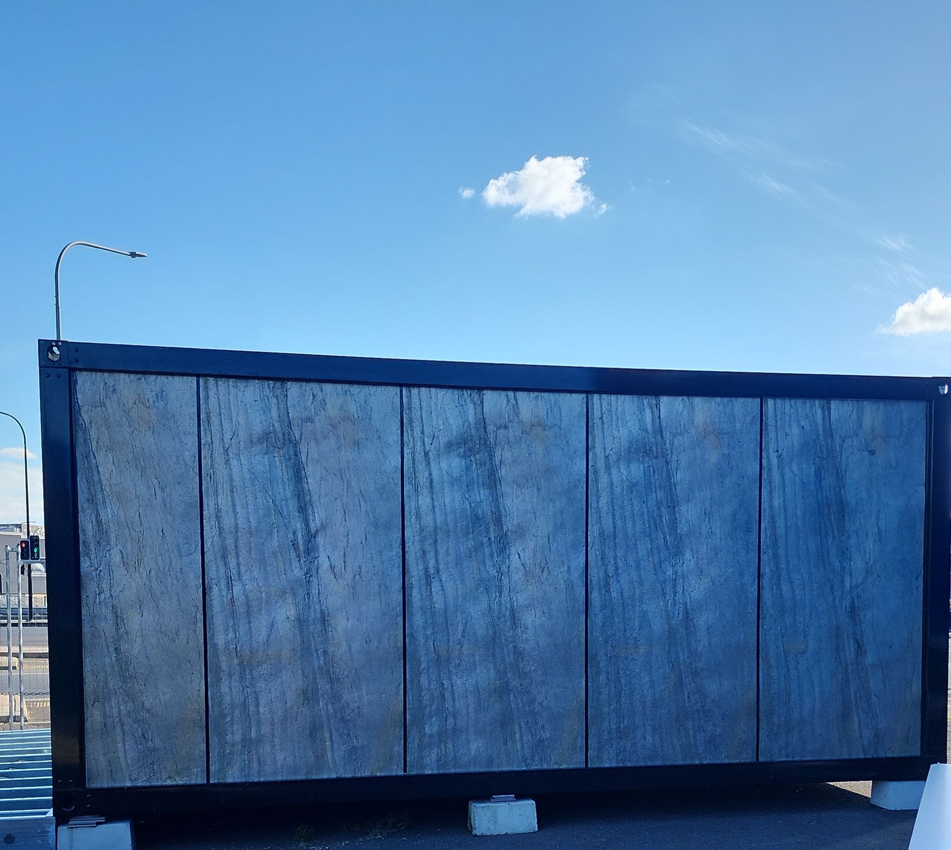 A Close-up Of a Stone Wall Made of stone cladding — Alternative Modular Home In Toowoomba City, QLD