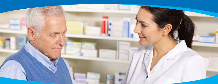 A member of staff giving advice at our Wembley chemist