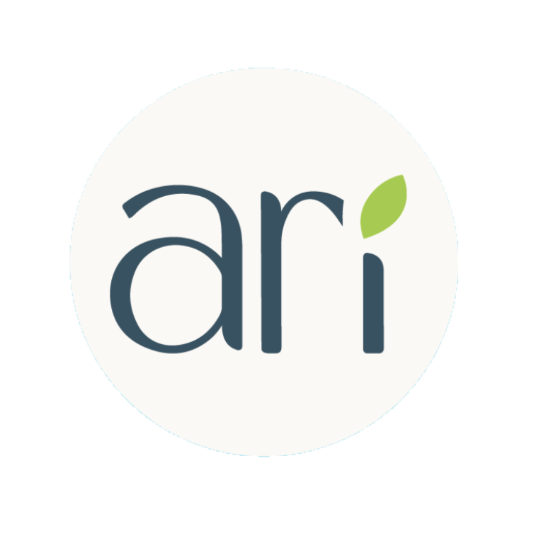 White circle with the letters