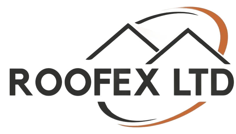 The logo for bd & son roofing shows a house with two roofs.