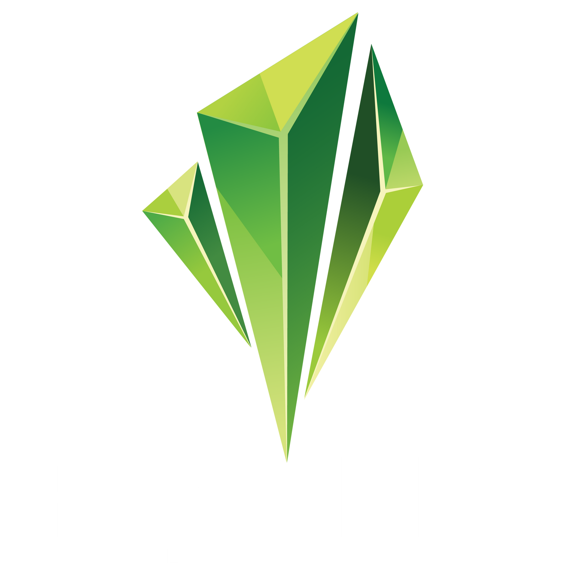 custom logo with a green diamond shaped object on a white background that says panna extracts