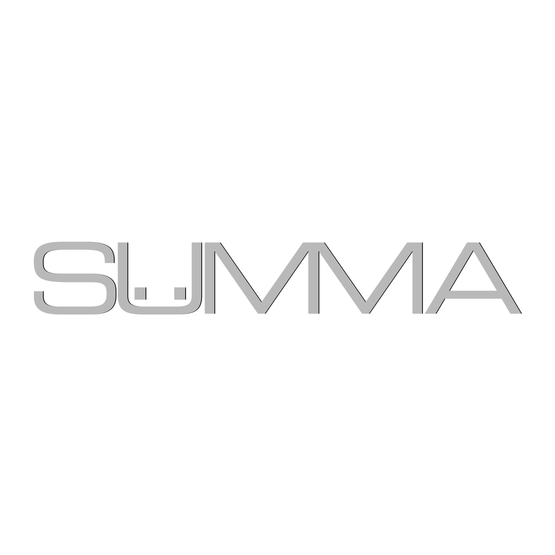 a logo for summa is shown on a white background .
