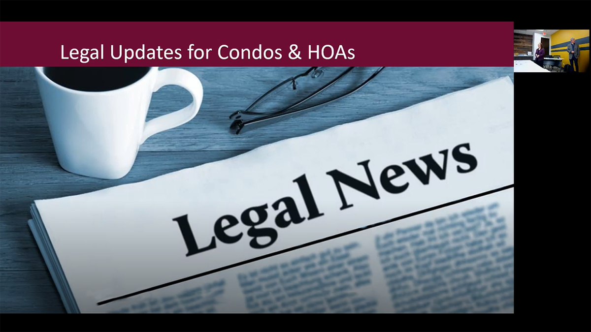 IL Condominium Law: Updates, HOA Strategies, & Financing Insights - a presentation recording