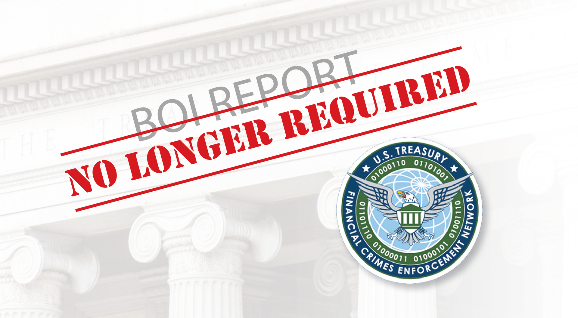 FinCEN Eliminates BOI Reporting Obligations!