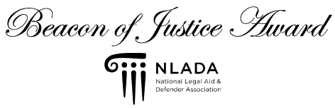 The beacon of justice award is sponsored by the national legal association