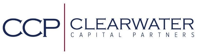 The logo for ccp clearwater capital partners is shown on a white background.