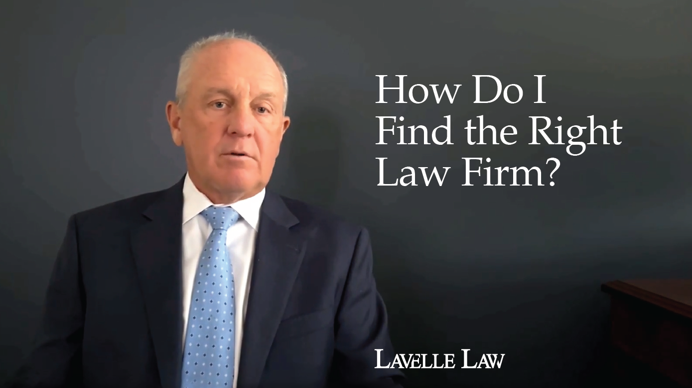Consider this two-part test when finding the right attorney or law firm. 