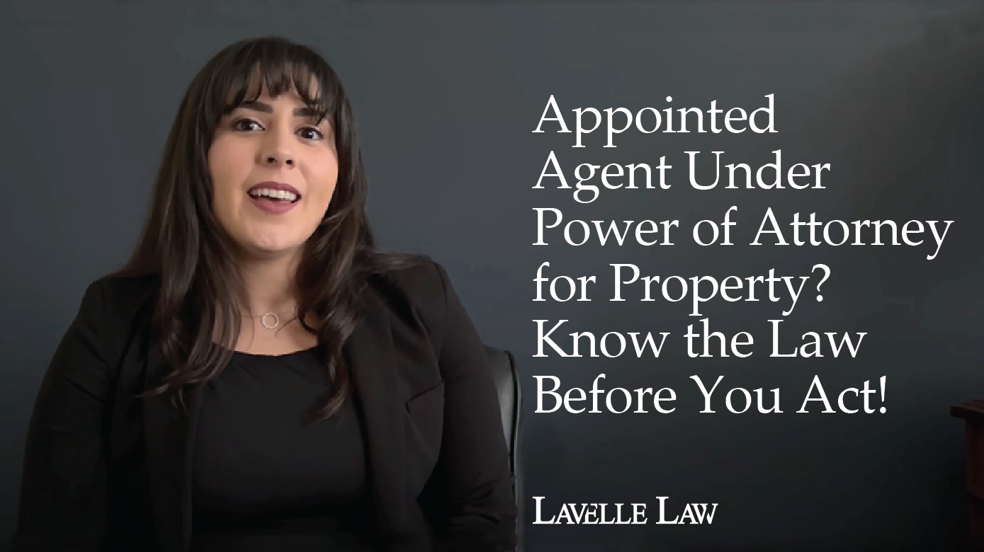 Crucial legal tips if you are named as agent under a Power of Attorney for Property. 