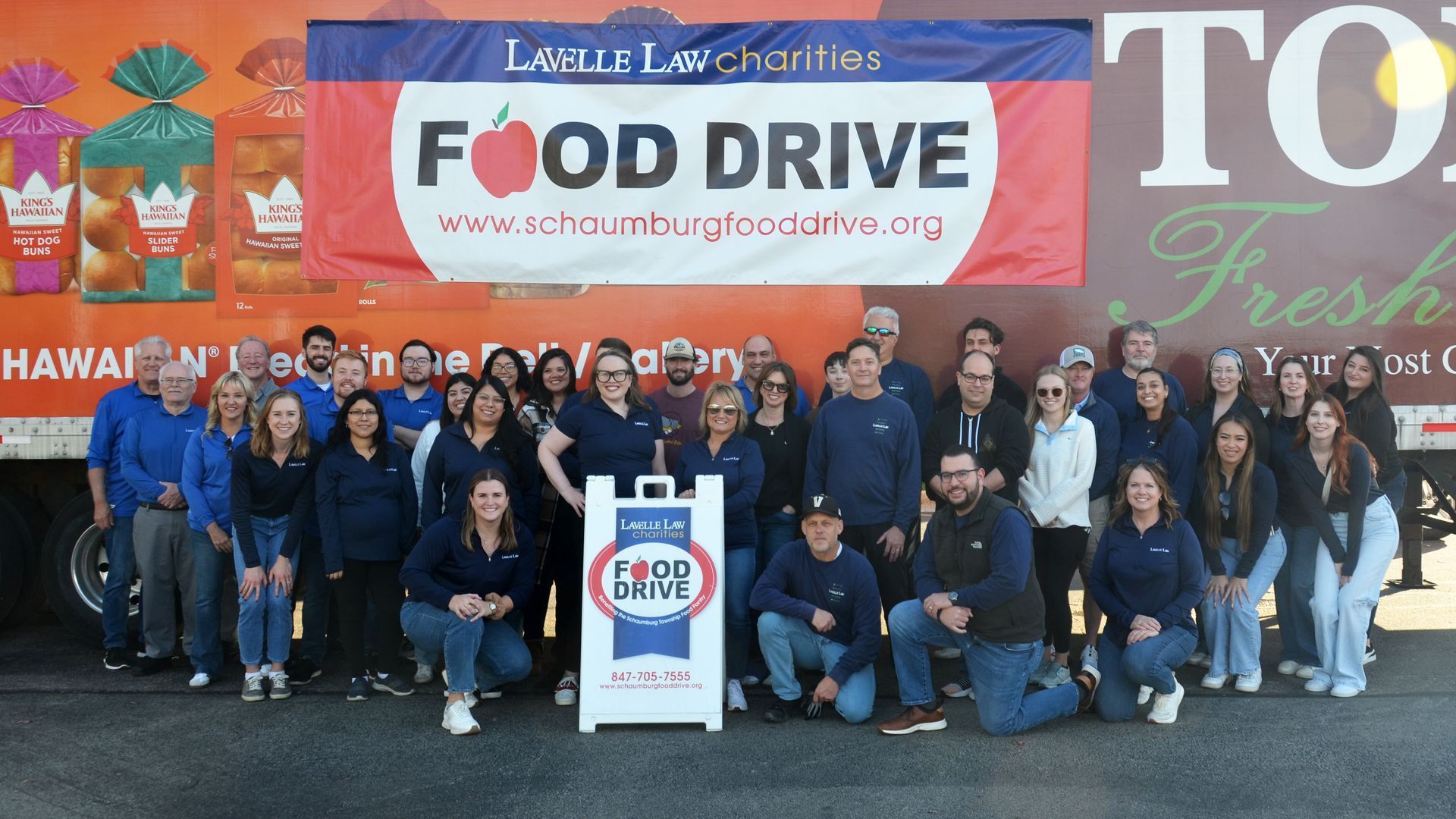 Lavelle Law concludes the 2024 annual food drive. 