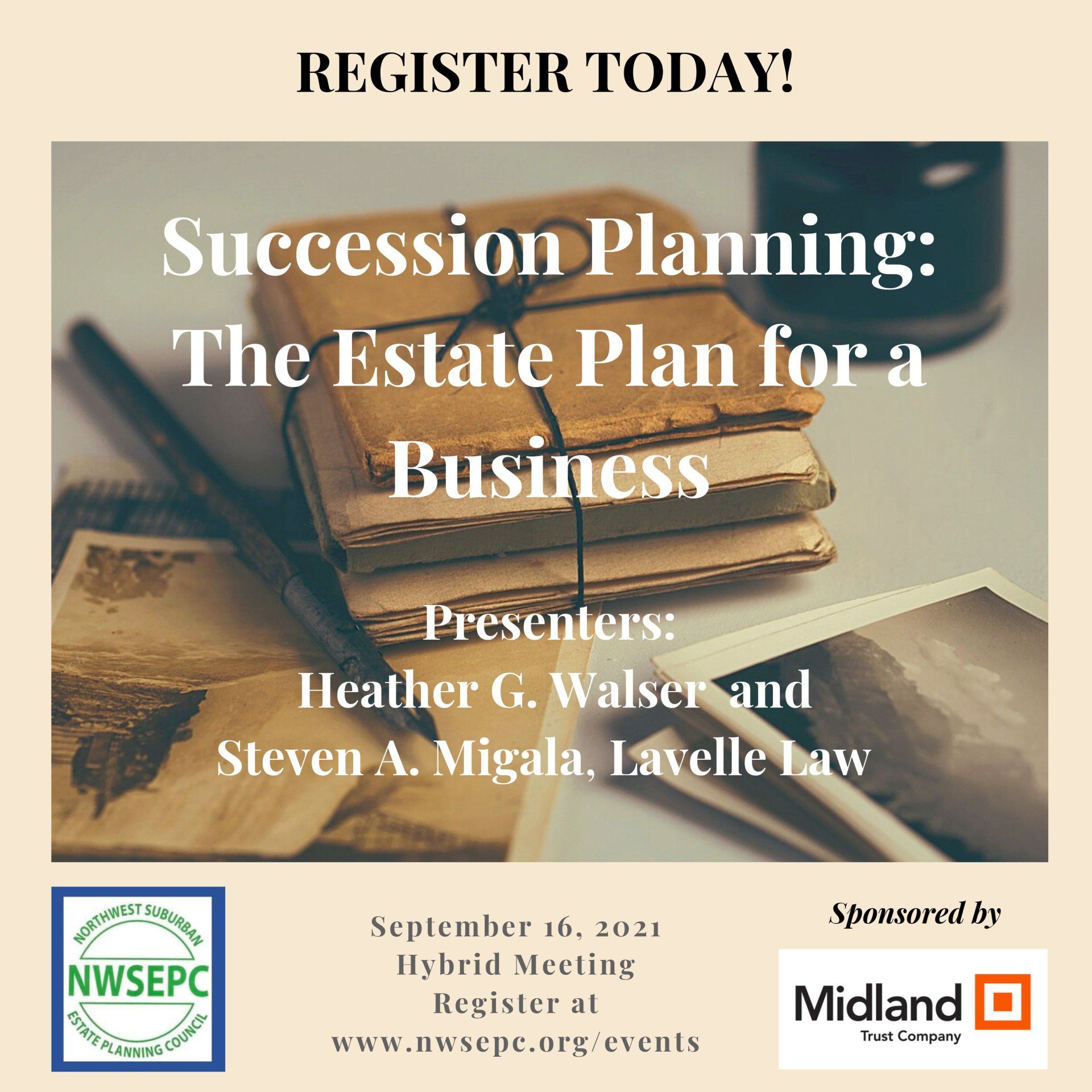 A poster for succession planning : the estate plan for a business