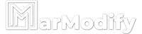Das MarModify Logo in weiß