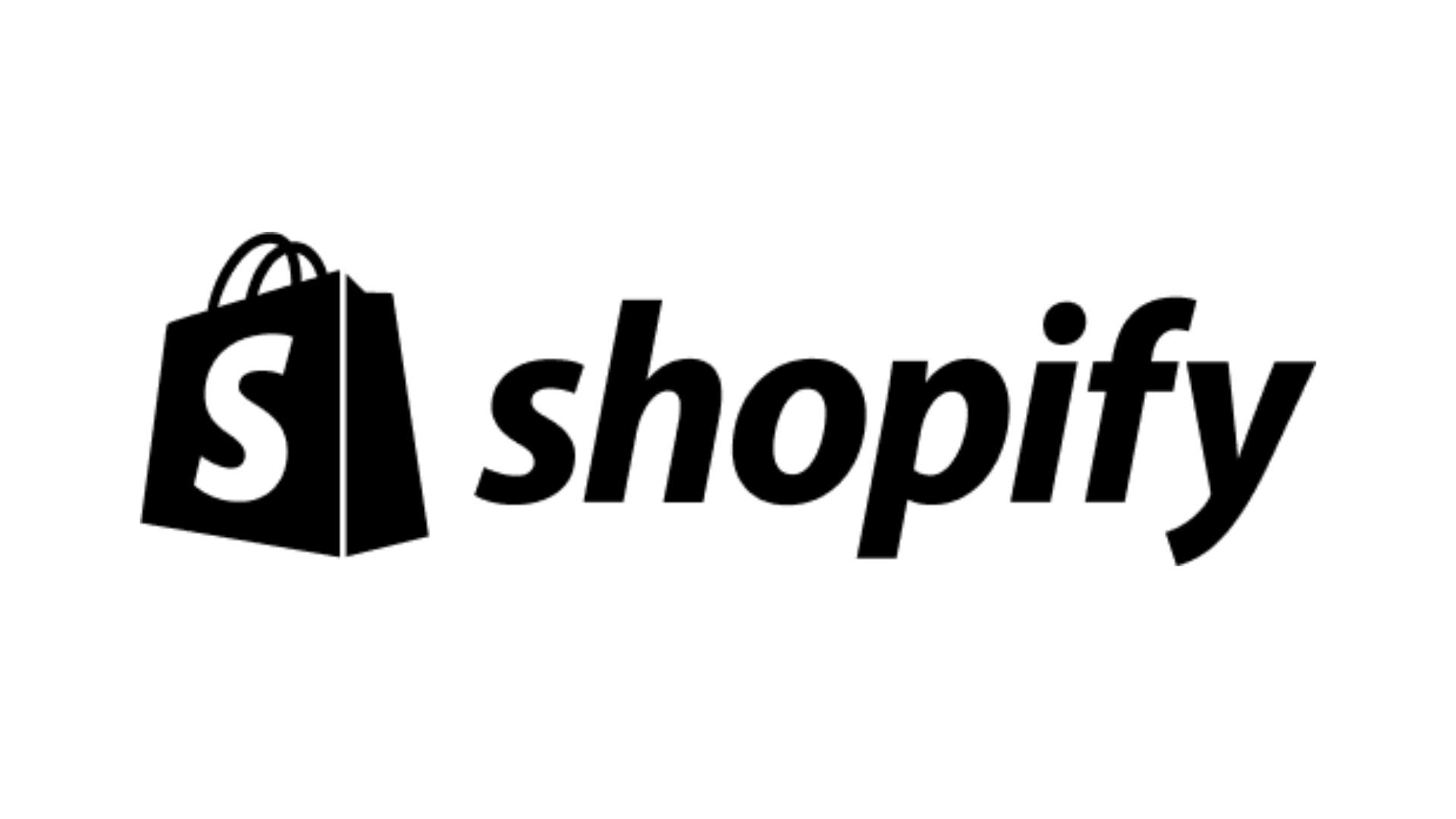 Das Shopify Logo in Schwarz