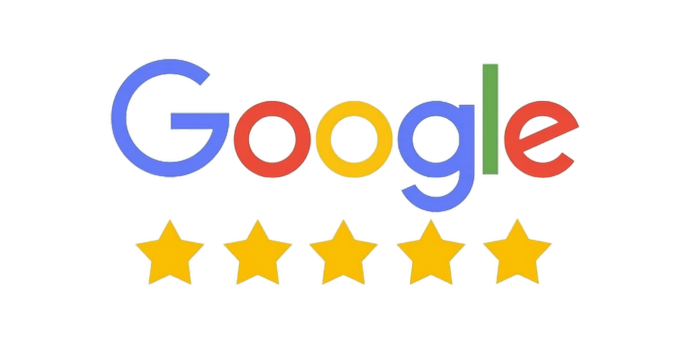 Google Bewertung mit 5 Sternen in gelb