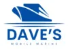 Blue Dave&rsquo;s Mobile Marine logo with a stylized boat above the company name