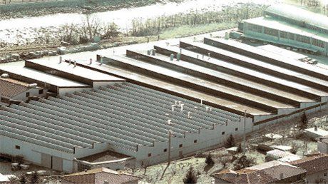 un impianto industriale visto dall'alto