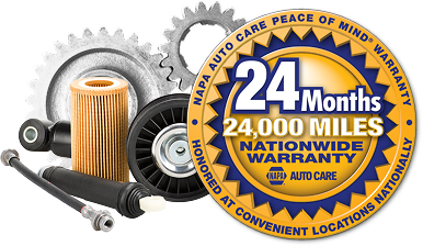 24 Months 24,000 Mile Warranty Logo | BJ's Car Care