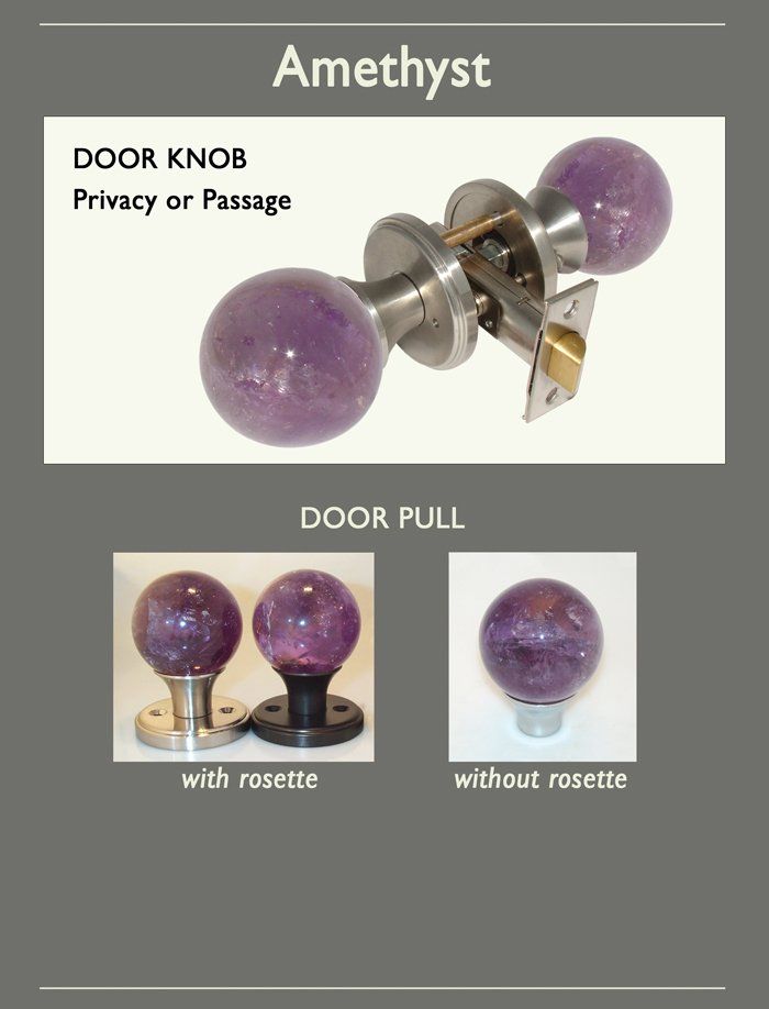 Amethyst Doorknob Options