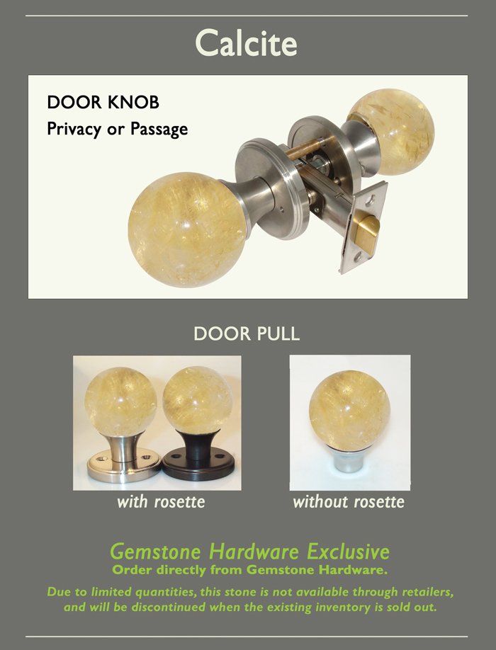 Calcite Doorknob Options