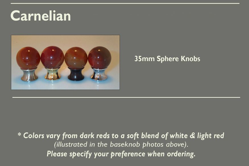 Carnelian Cabinet Knob Selections