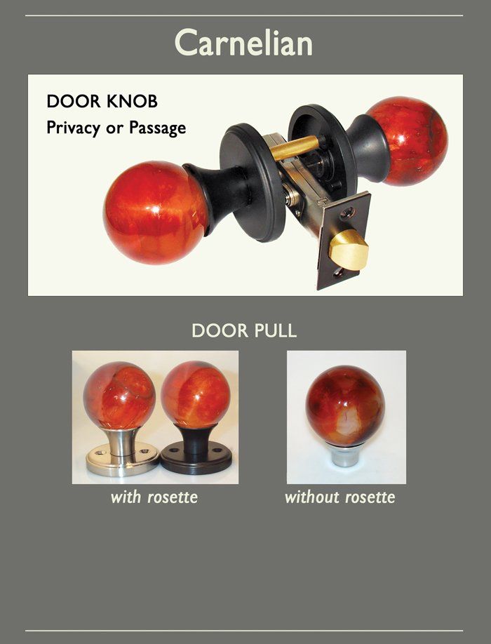 Carnelian Doorknob Options
