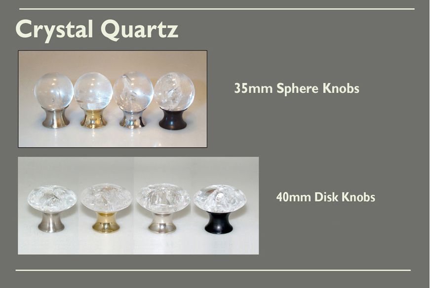 Crystal Quartz Cabinet Knob Selections