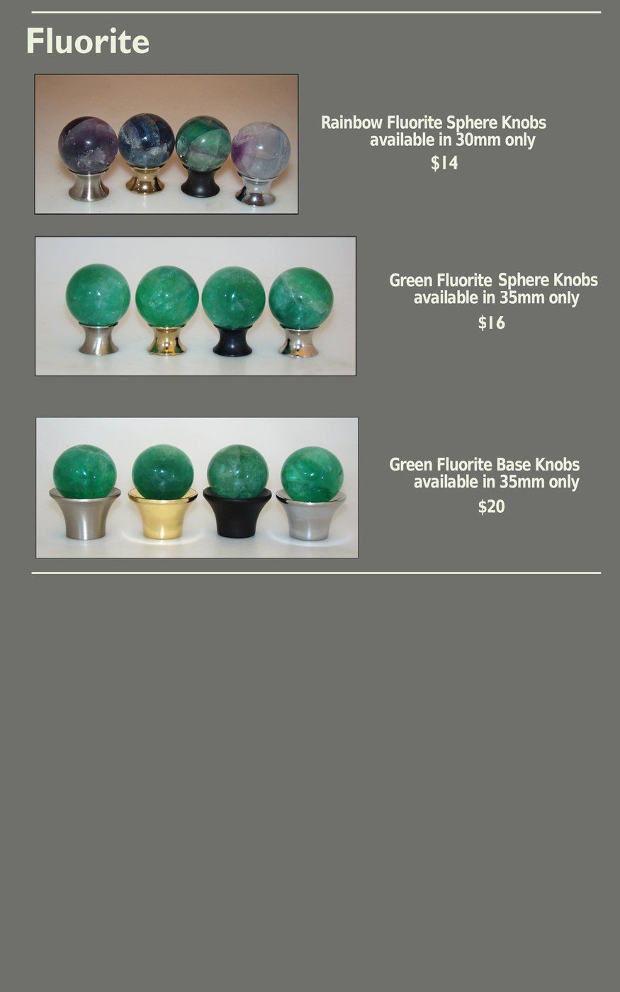 Fluorite Cabinet Knob Selections