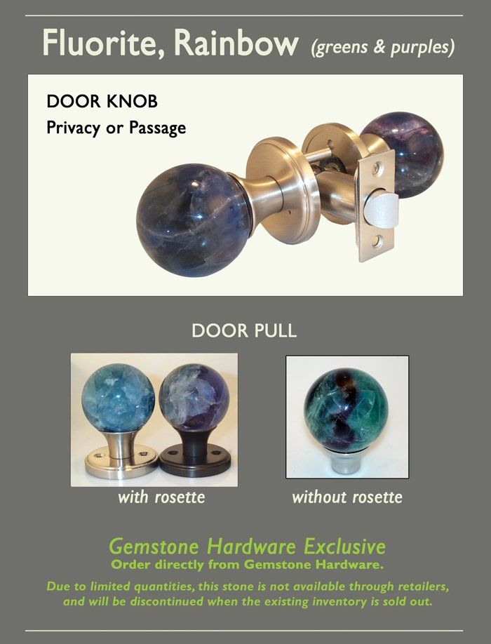 Fluorite Doorknob Options