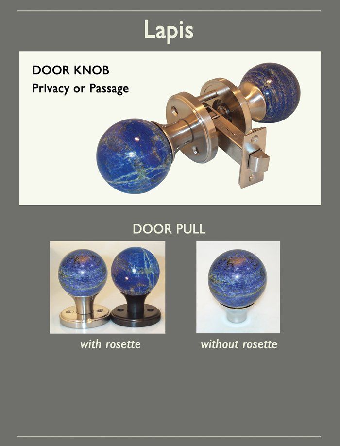 Lapis Doorknob Options