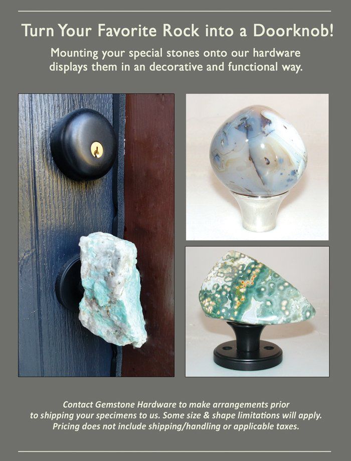 Turn your favorite rock into a doorknob