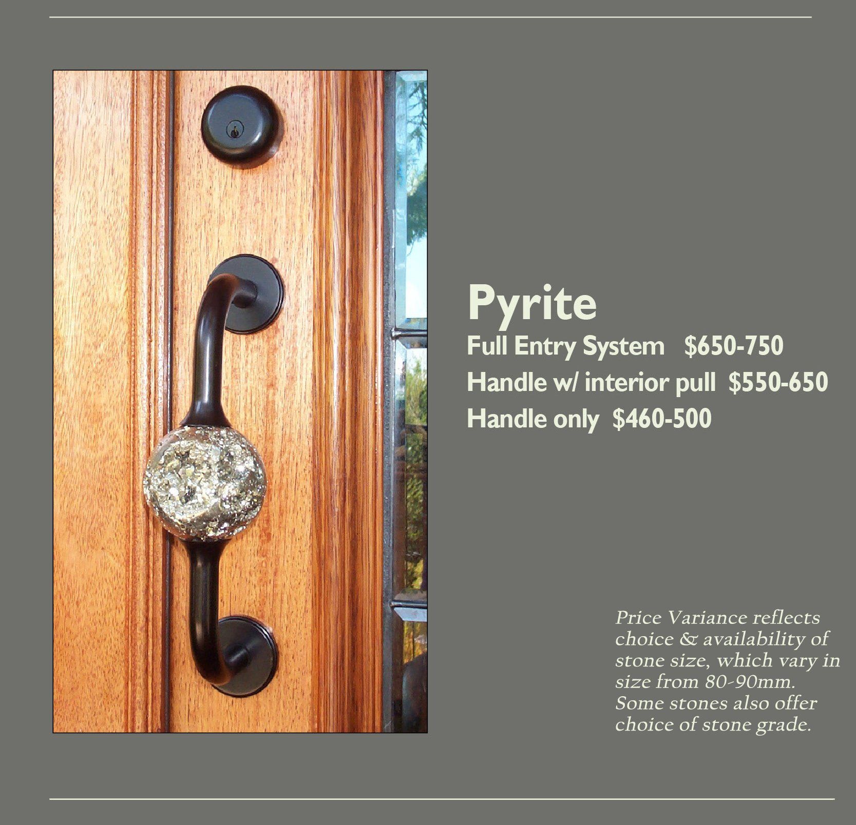 Pyrite Entry Knob Options