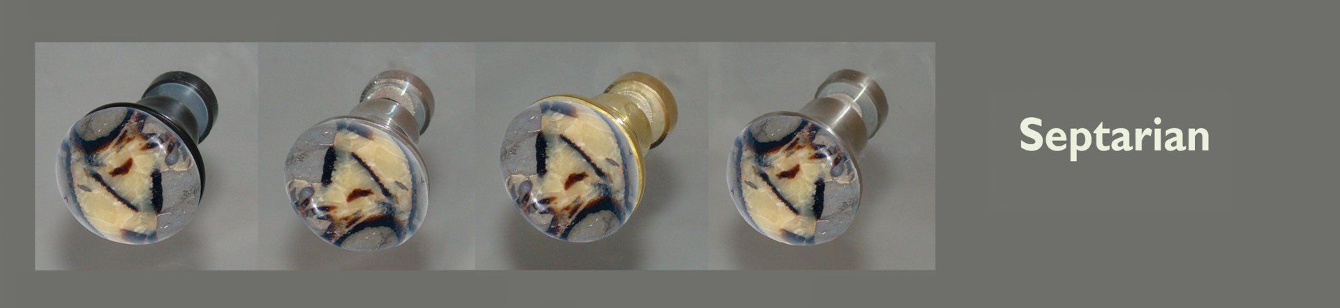 Septarian Shower Knob Selections