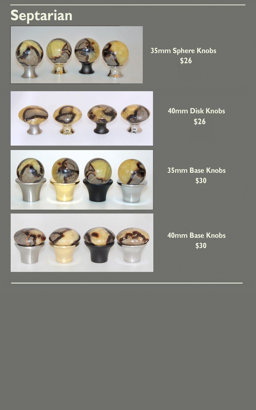Septarian Cabinet Knob Selections